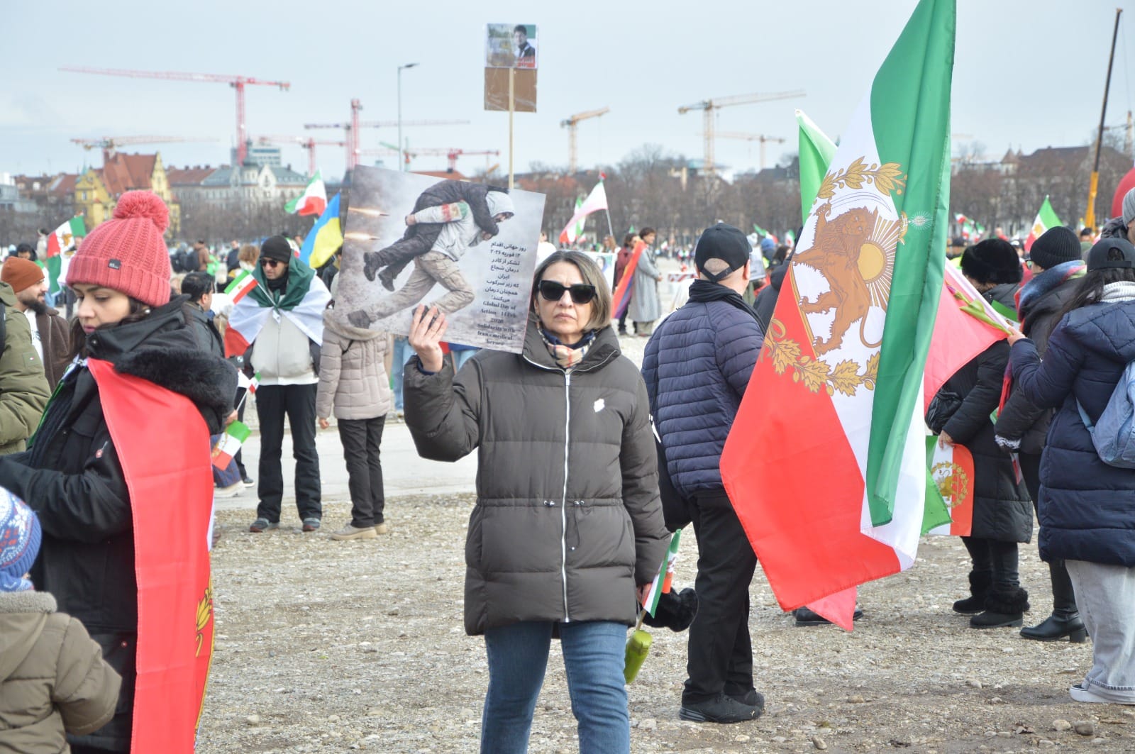 Real Iranian Protests in Munich 2026 against the regime.