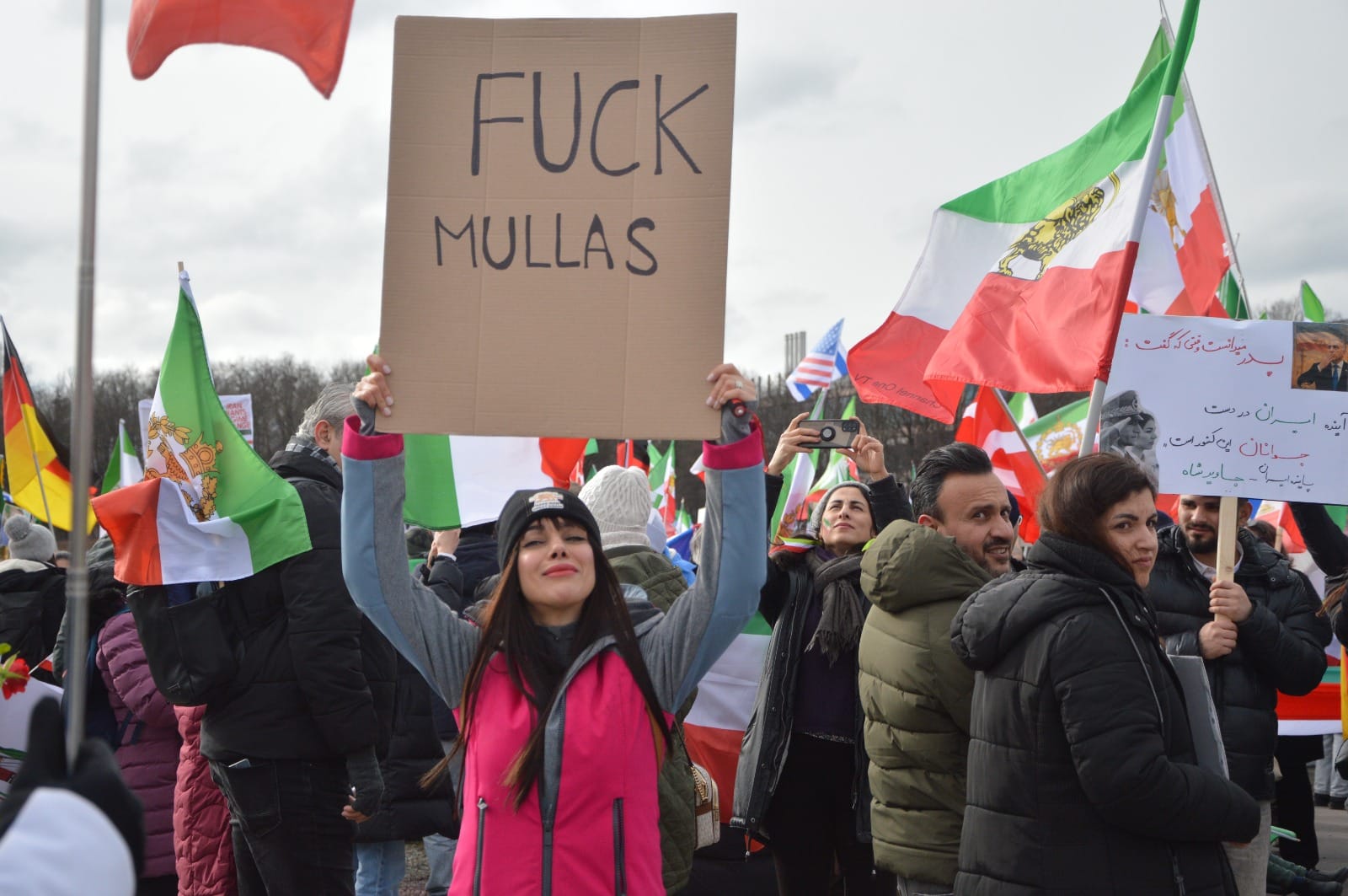 Real Iranian Protests in Munich 2026 against the regime.