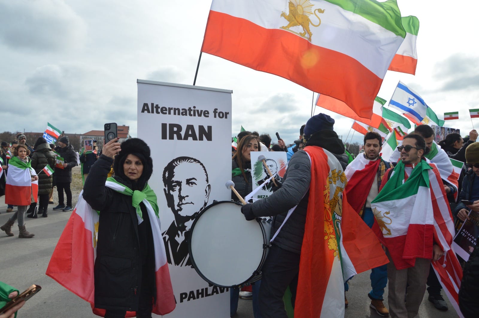 Real Iranian Protests in Munich 2026 against the regime.