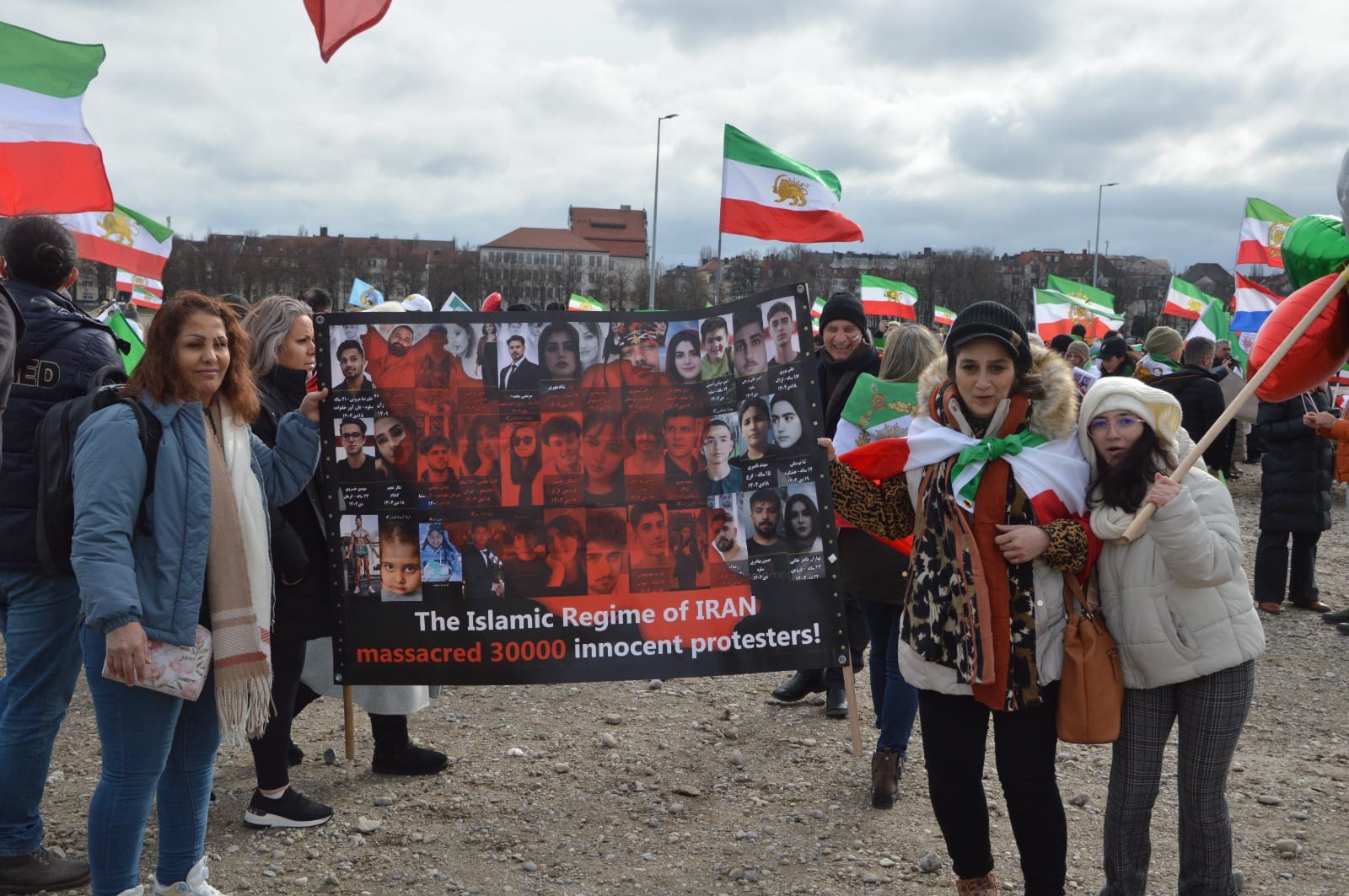 Real Iranian Protests in Munich 2026 against the regime.