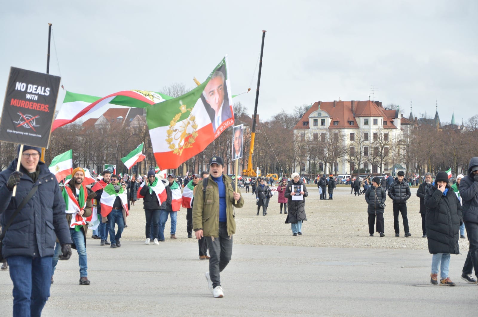 Real Iranian Protests in Munich 2026 against the regime.