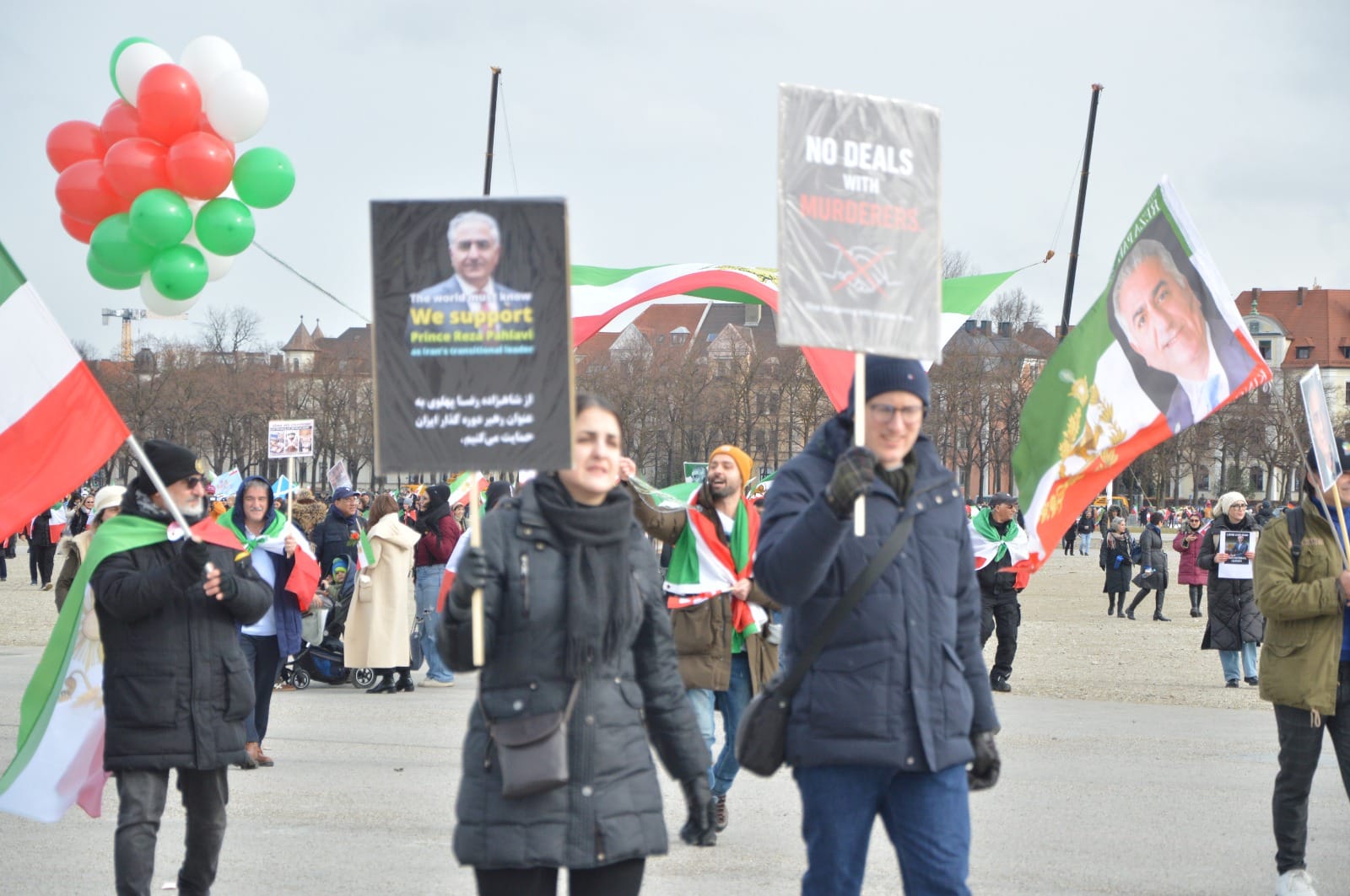 Real Iranian Protests in Munich 2026 against the regime.