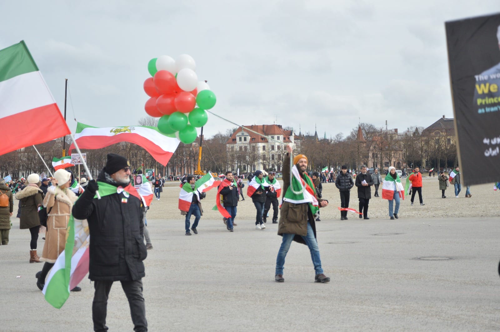 Real Iranian Protests in Munich 2026 against the regime.