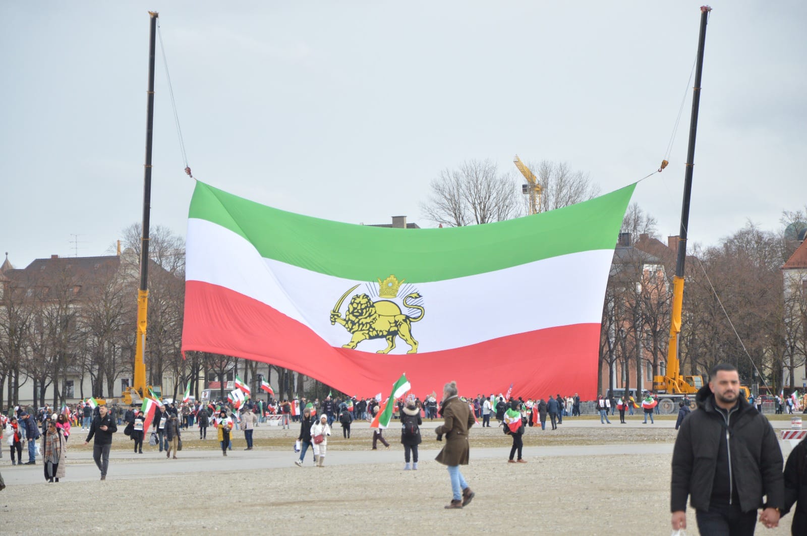Real Iranian Protests in Munich 2026 against the regime.