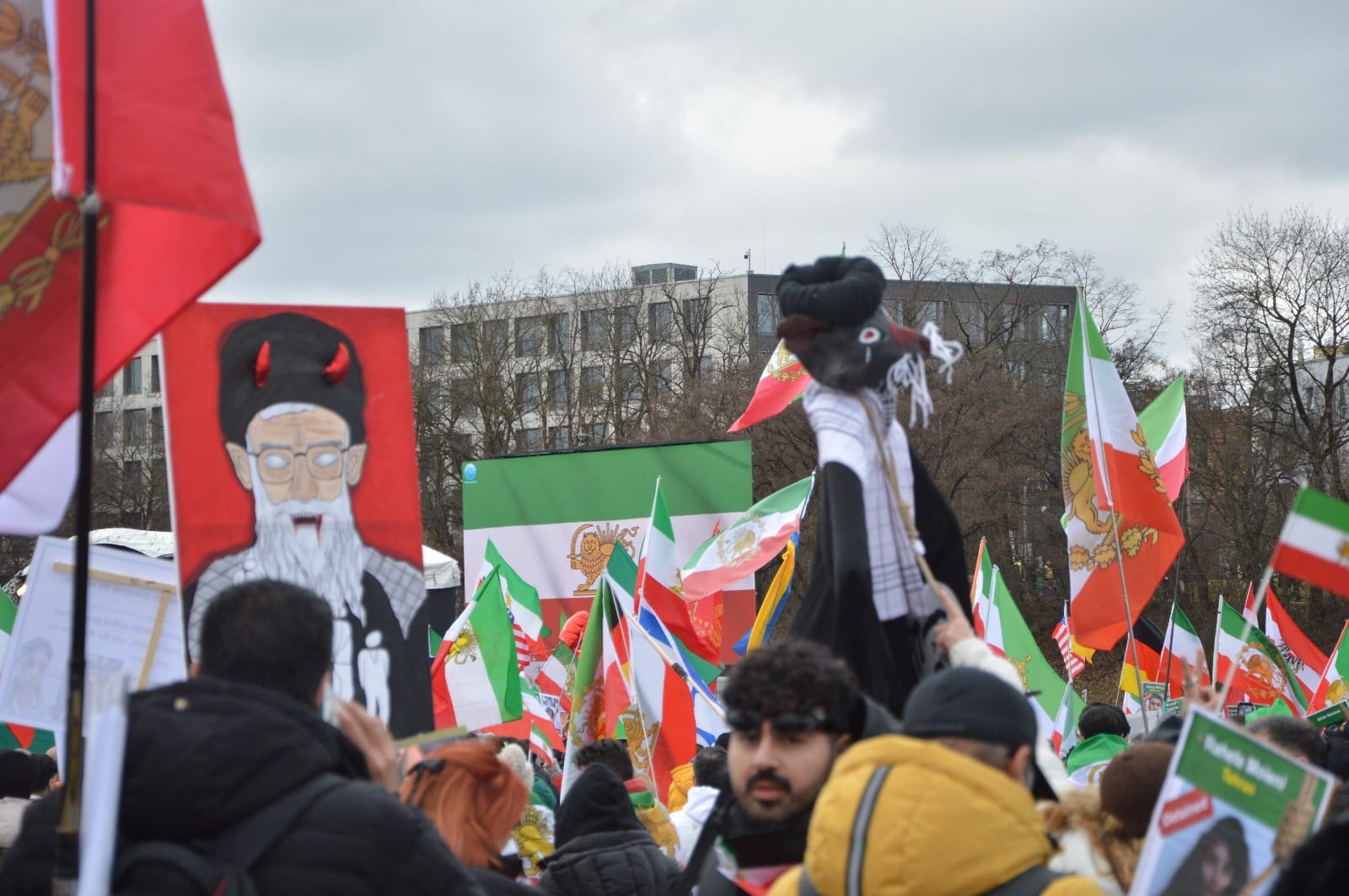 Real Iranian Protests in Munich 2026 against the regime.