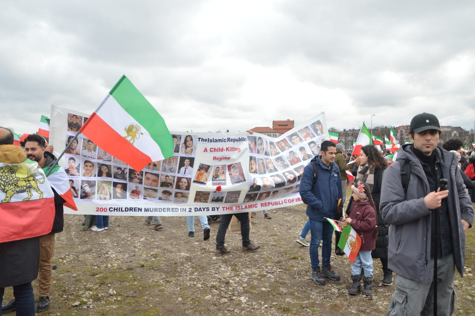 Real Iranian Protests in Munich 2026 against the regime.