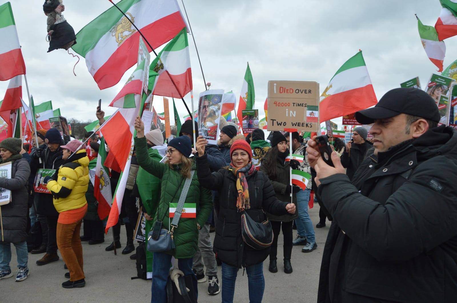 Real Iranian Protests in Munich 2026 against the regime.