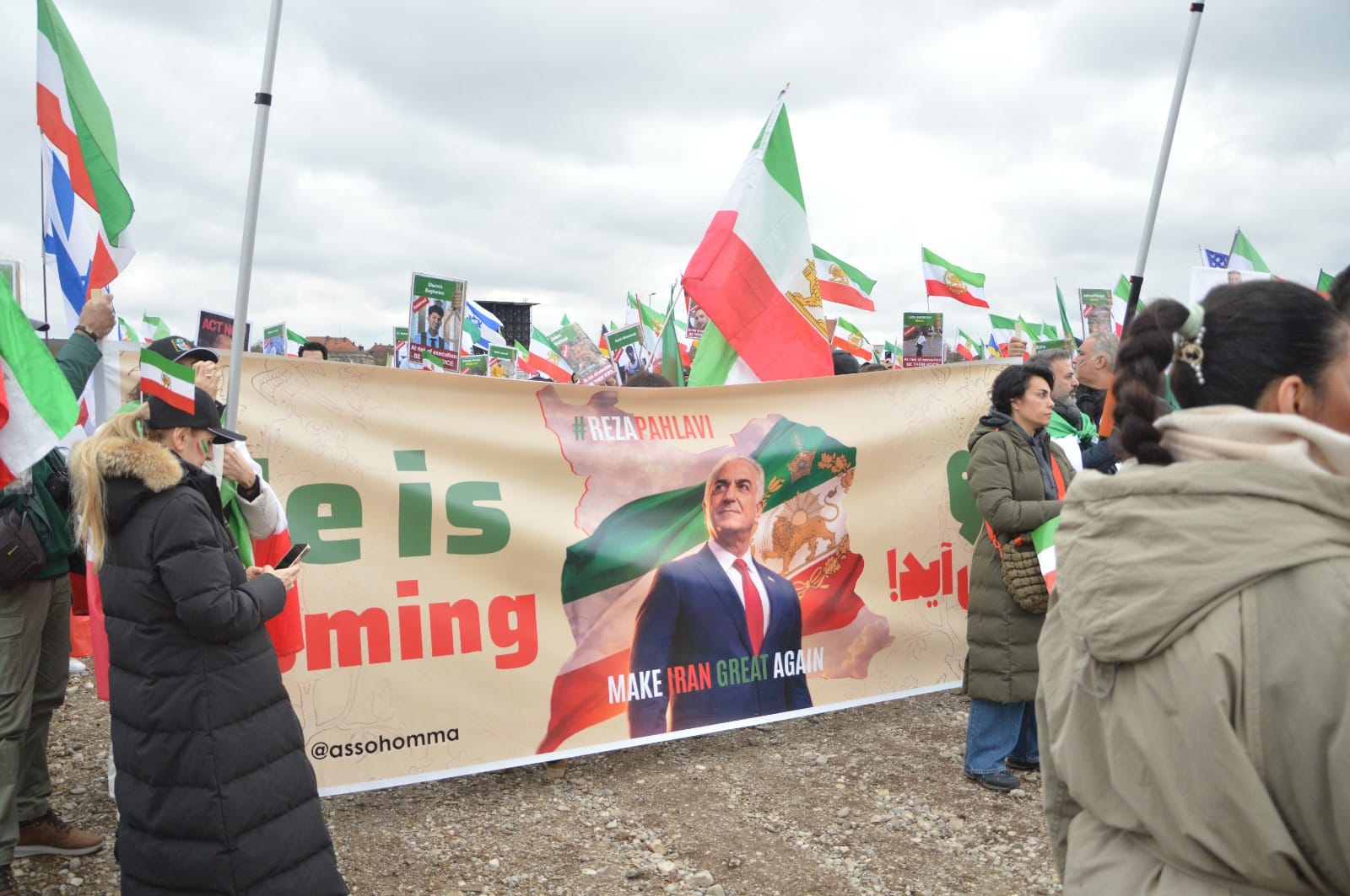 Real Iranian Protests in Munich 2026 against the regime.