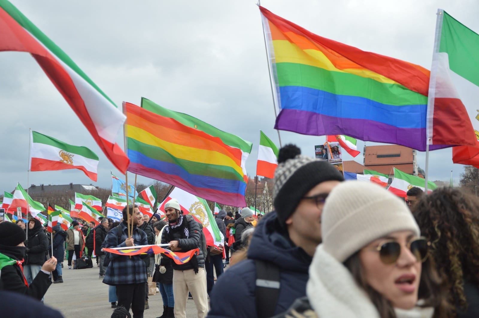 Real Iranian Protests in Munich 2026 against the regime.