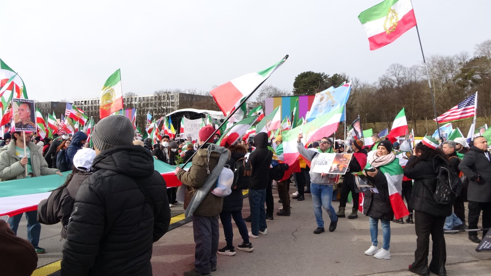 Real Iranian Protests in Munich 2026 against the regime.