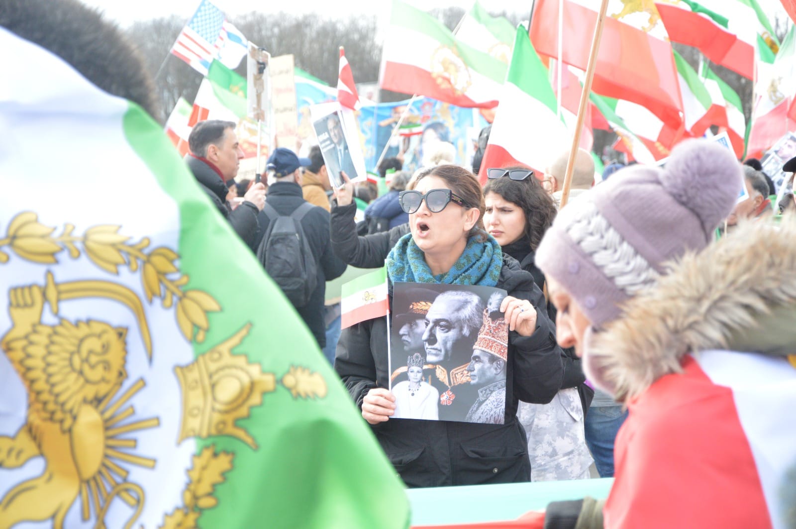Real Iranian Protests in Munich 2026 against the regime.