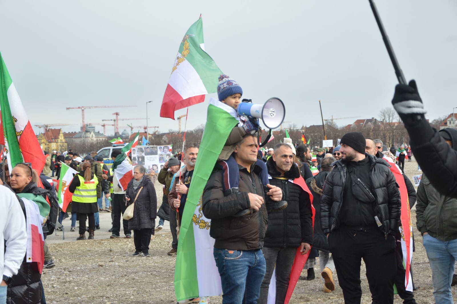 Real Iranian Protests in Munich 2026 against the regime.