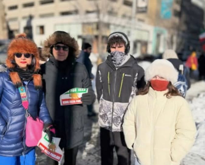 Real Iranian Protests in Toronto 2026 against the regime.