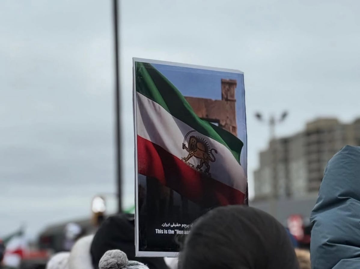 Real Iranian Protests in Toronto 2026 against the regime.