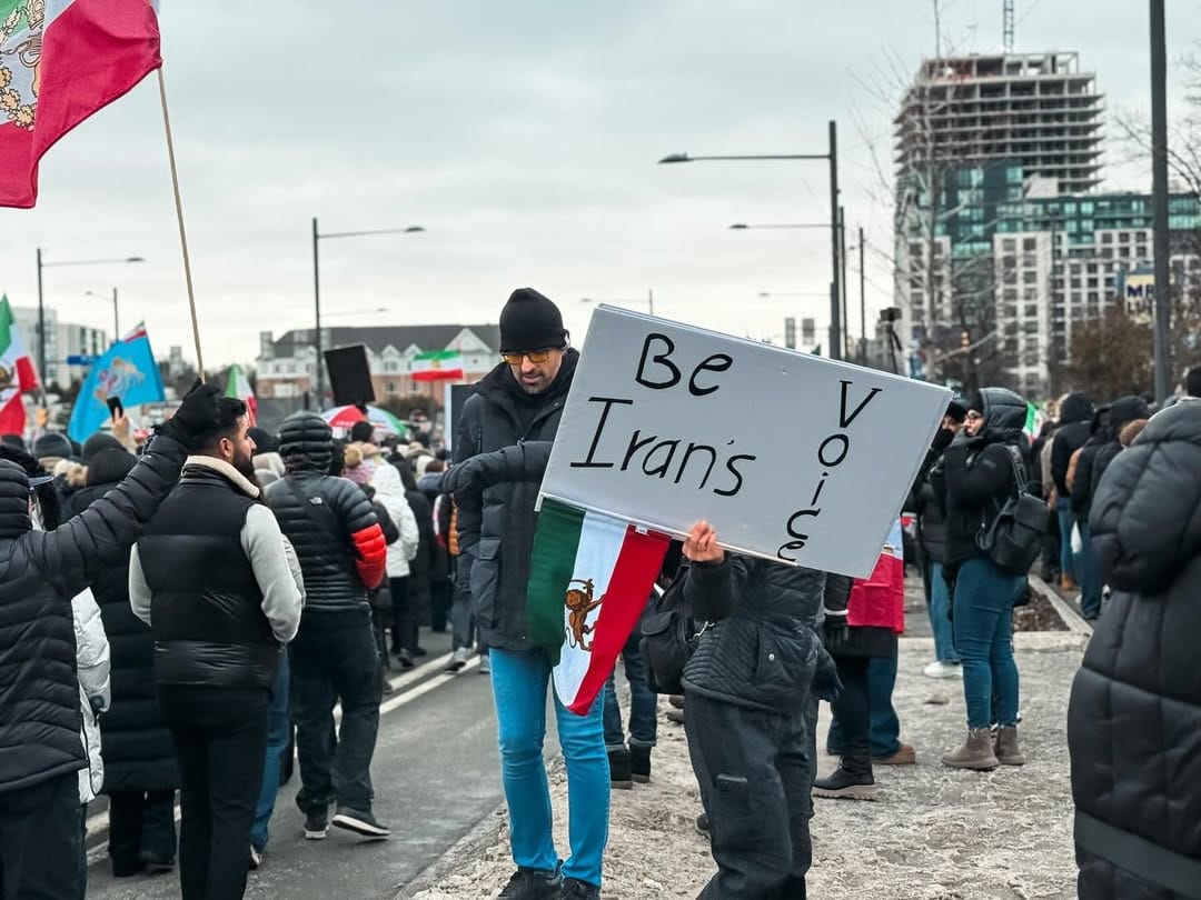 Real Iranian Protests in Toronto 2026 against the regime.