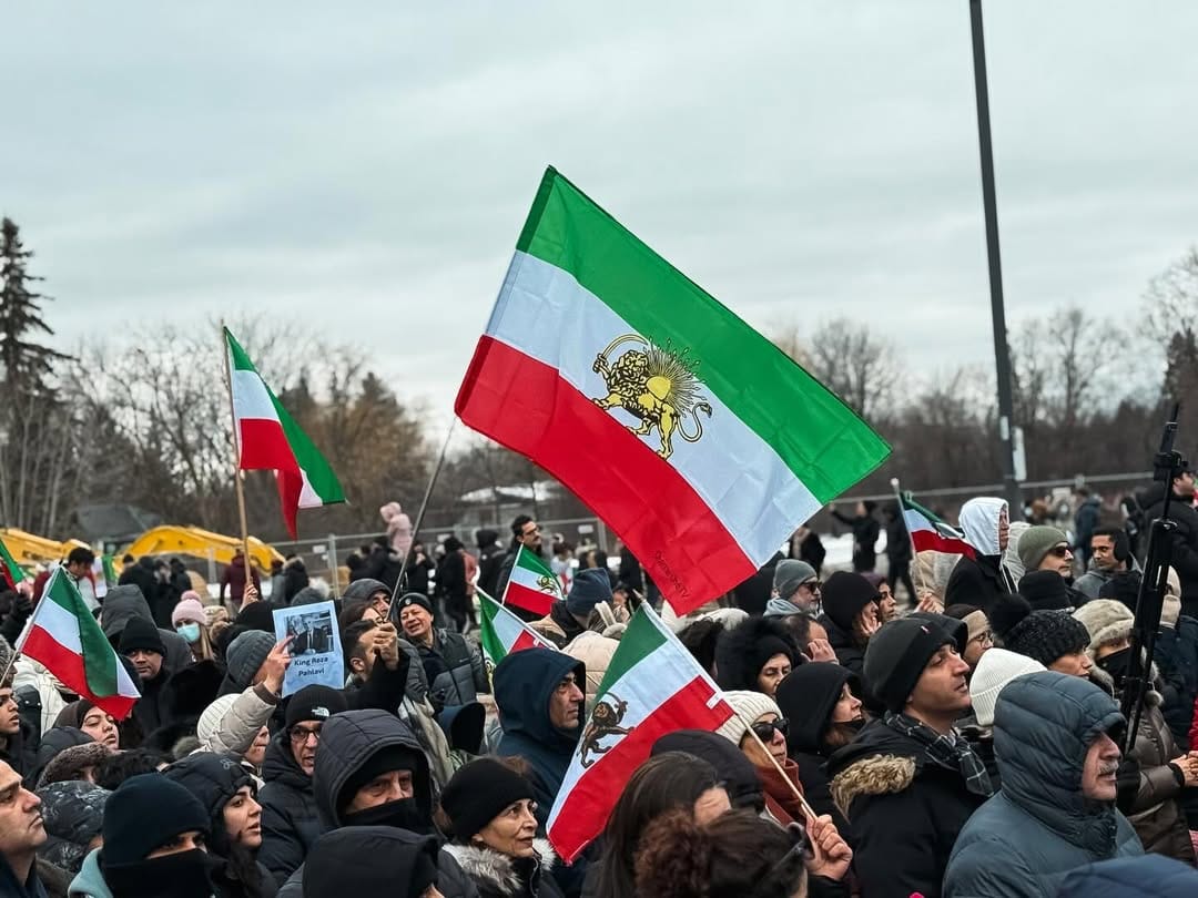 Real Iranian Protests in Toronto 2026 against the regime.