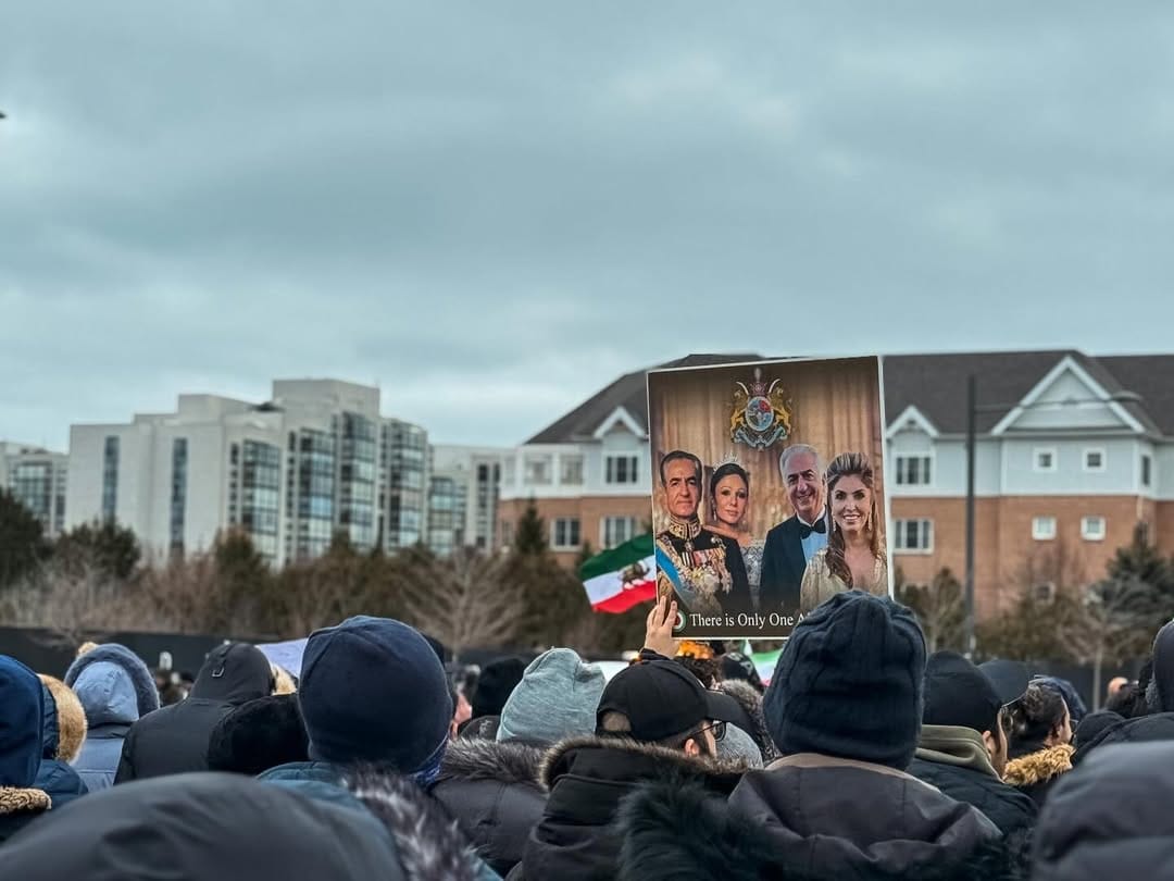 Real Iranian Protests in Toronto 2026 against the regime.