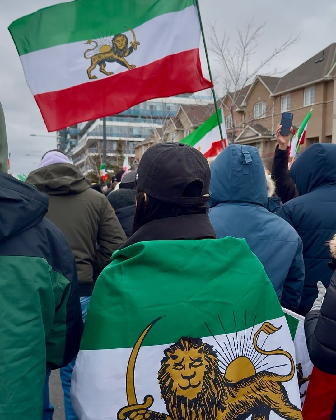 Real Iranian Protests in Toronto 2026 against the regime.