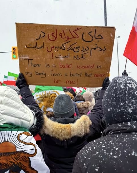 Real Iranian Protests in Toronto 2026 against the regime.
