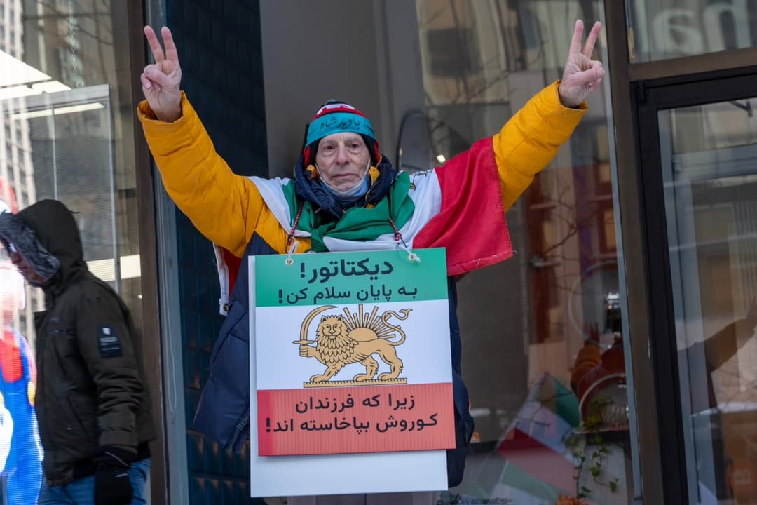 Real Iranian Protests in Toronto 2026 against the regime.
