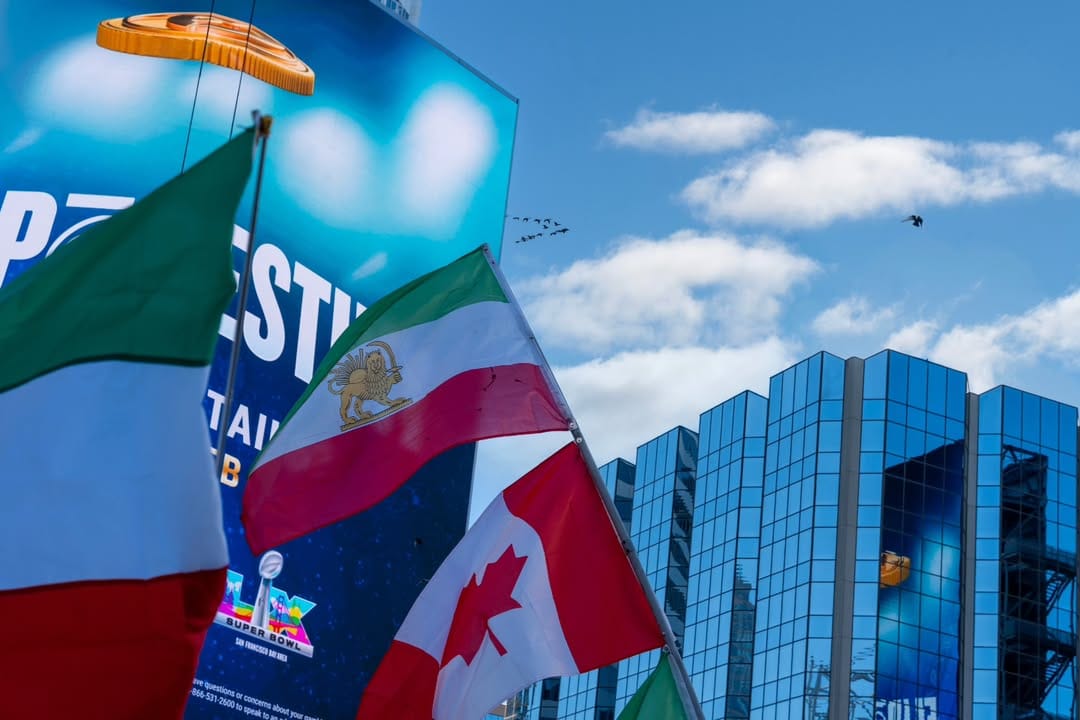 Real Iranian Protests in Toronto 2026 against the regime.
