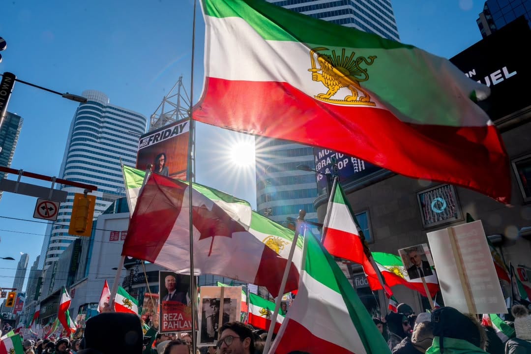 Real Iranian Protests in Toronto 2026 against the regime.
