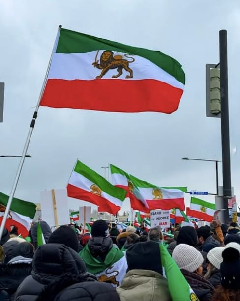 Real Iranian Protests in Vancouver 2026 against the regime.